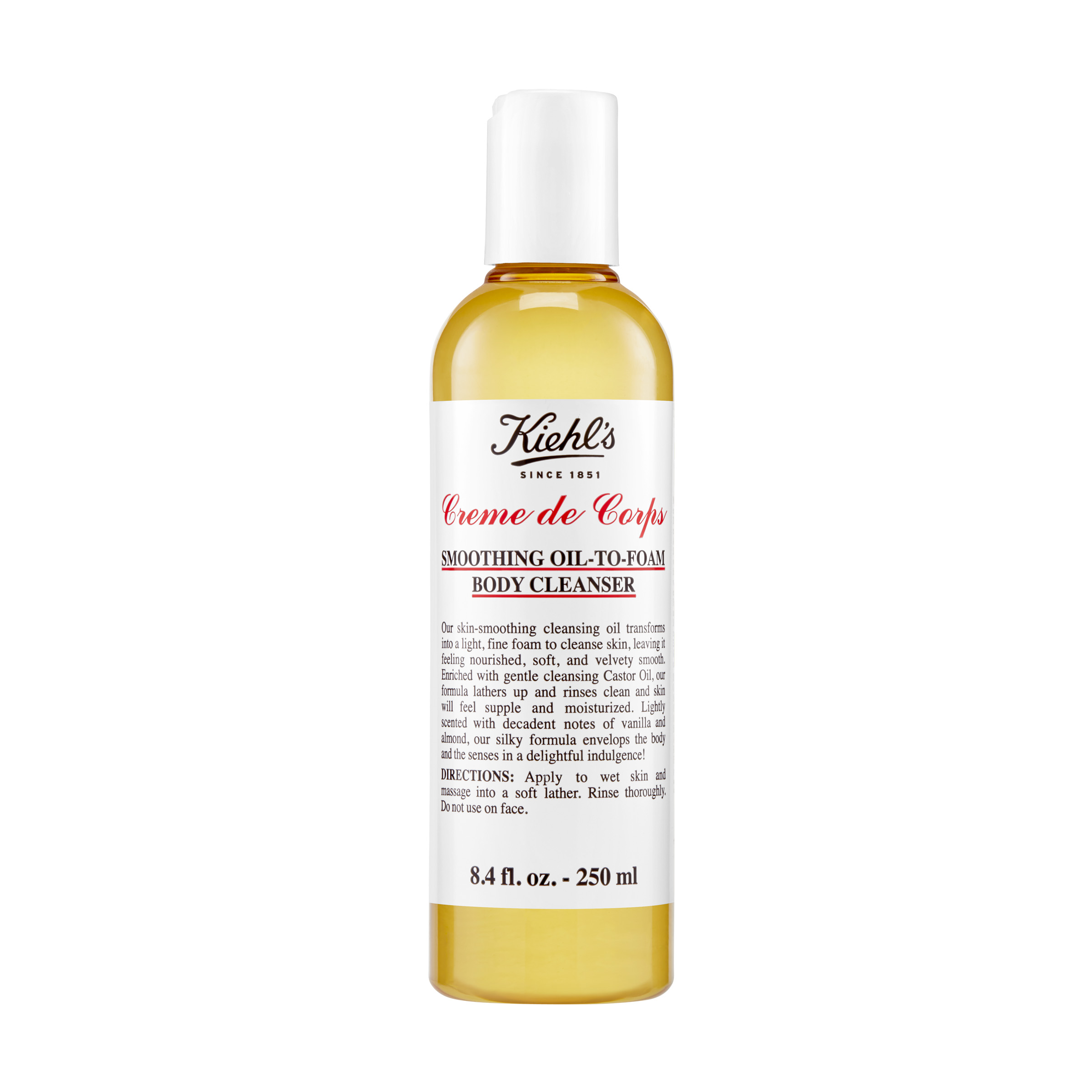 Ulei de dus pentru corp Smoothing Oil to Foam Creme de Corps, 250 ml, Kiehl's