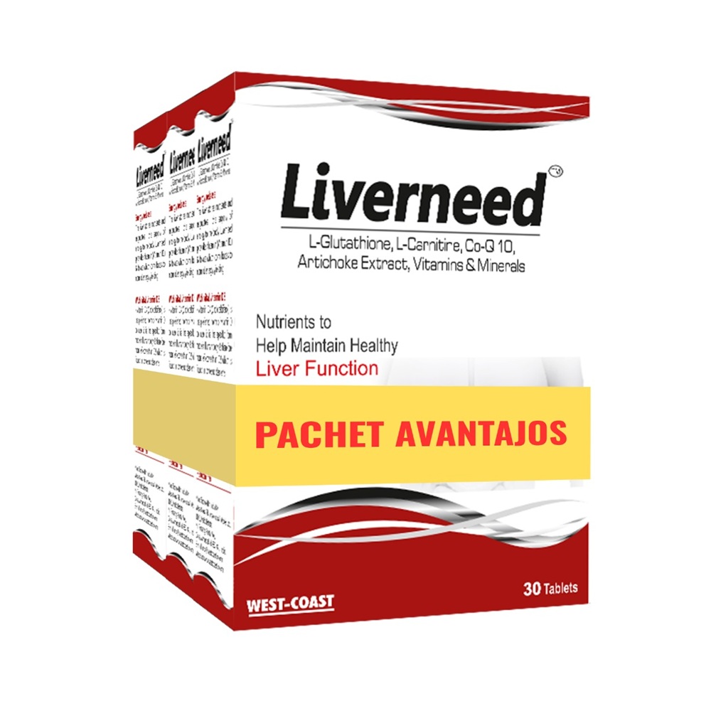 Pachet Liverneed 3x30 tablete, EsVida Pharma