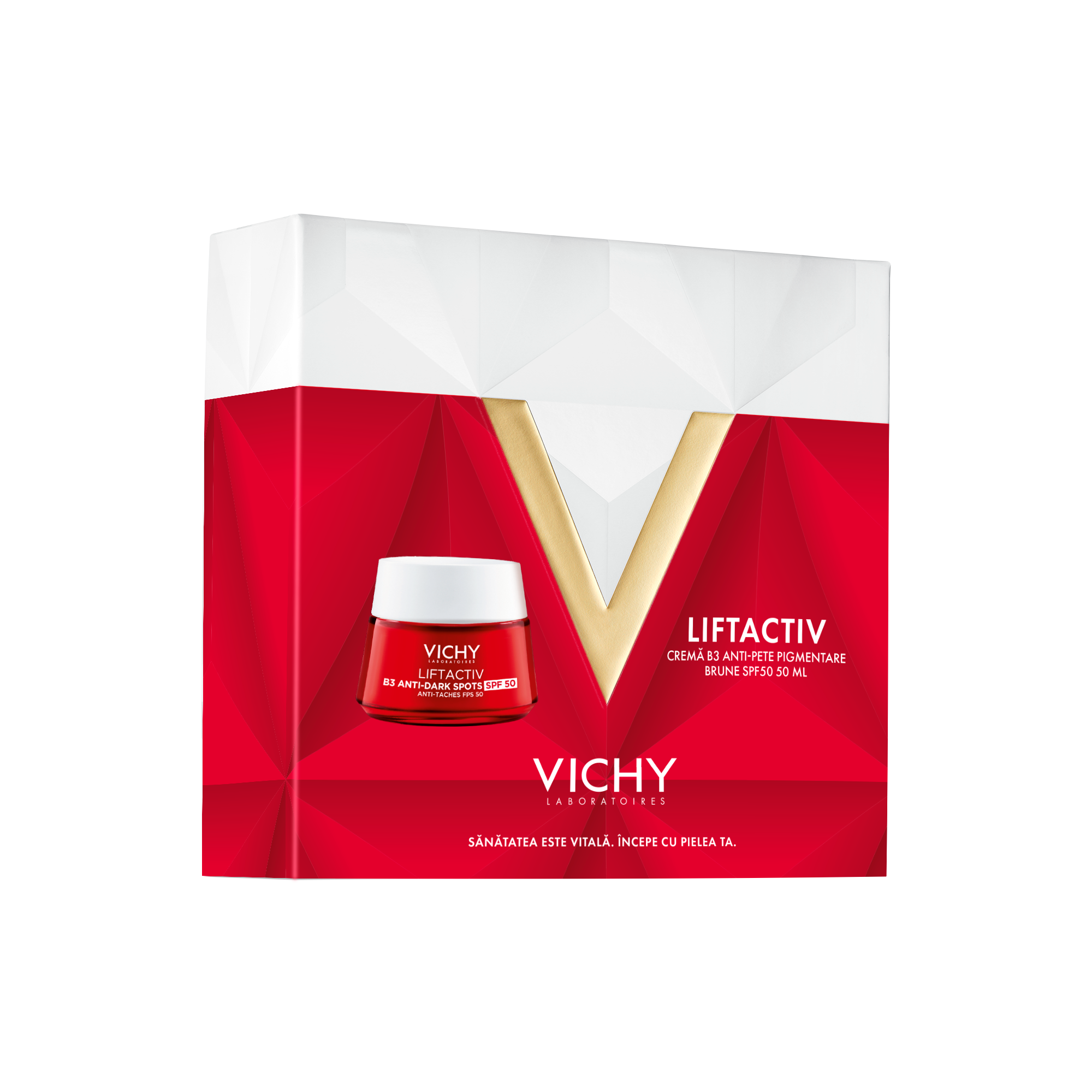 Pachet crema de zi antirid SPF50 Liftactiv B3, 50 ml, Vichy