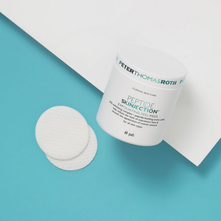 Dischete exfoliante pentru fata Peptide Skinjection Exfoliating, 60 bucati, Peter Thomas Roth 623032