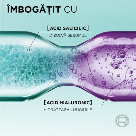 Pachet Sampon pentru scalp si radacini grase si lungimi deshidratate Hyaluron Pure, 250 ml + 250 ml, Elseve 623102