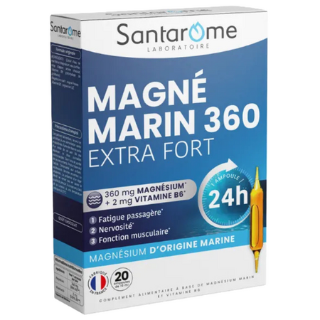 Magneziu Marin 360 Extra Fort, 20 fiole, Santarome