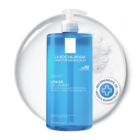 Gel de spalare Lipikar, 1000 ml, La Roche Posay 751018