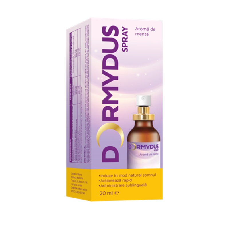 Spray sublingual pentru somn Dormydus, 20 ml, Terapia