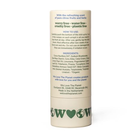 Deodorant stick Fresh Citrus, 40 g, We Love The Planet 659145
