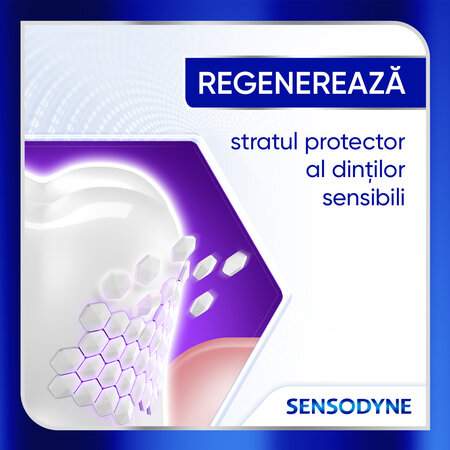 Pasta de dinti pentru sensibilitate dentara Clinical Repair Active White, 75 ml, Sensodyne 623386