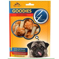 Recompense cu pui pentru caini 4Dog Goodies Chicken Dumbbells, 100 g, GOODIES
