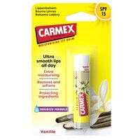 Balsam reparator pentru buze uscate si crapate cu aroma de vanilie SPF 15, 4.25 g, Carmex