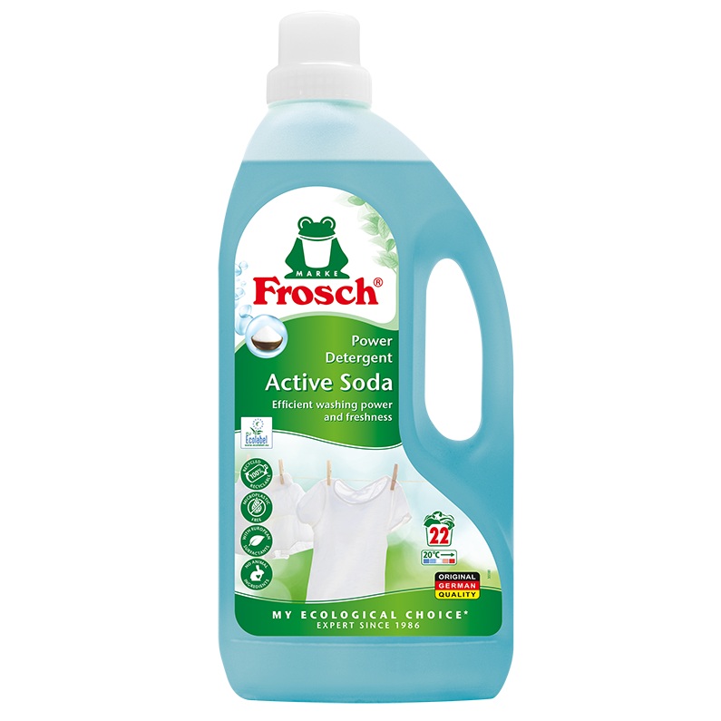 Detergent lichid pentru rufe Power Soda, 1500 ml, Frosch