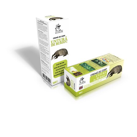 Crema de corp cu untura de bursuc, 100 ml, Ecolek 625457