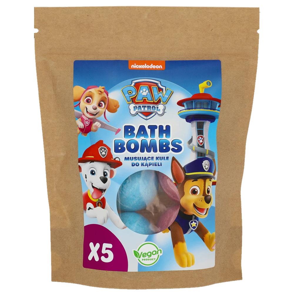 Bombe de baie Paw Patrol, 5 bucati, Edg