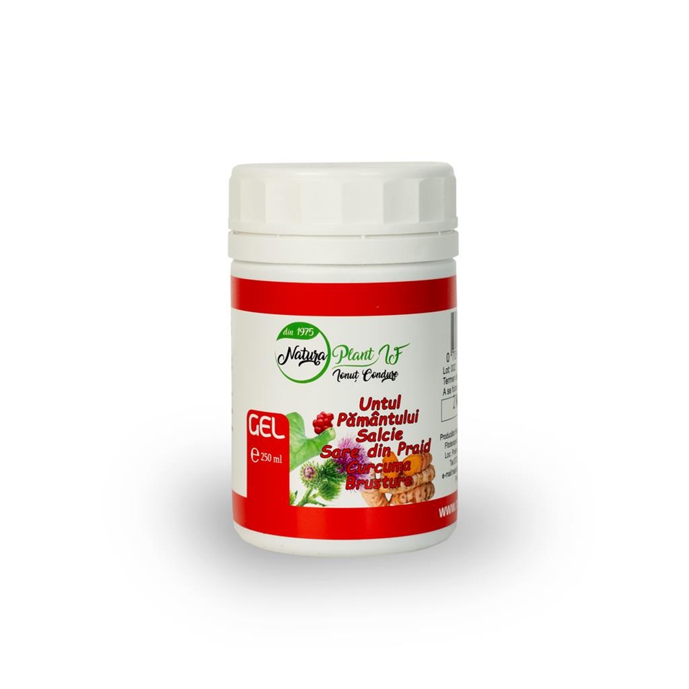Gel Untul Pamantului, Salcie, Curcuma si Brusture, 250 ml, Natura Plant