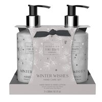 Set sapun si lotiune de maini cu parfum dulce Winter Wishes, 2 x 300ml, Scottish Fine Soaps