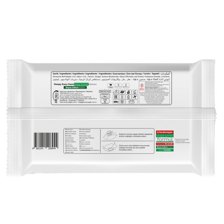 Servetele umede multisuprafete Easy Clean White Soap, 100 bucati, Sleepy 627824