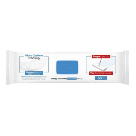Lavete umede pentru curatare pardoseli Easy Clean Bleach Additive, 50 bucati, Sleepy 627879