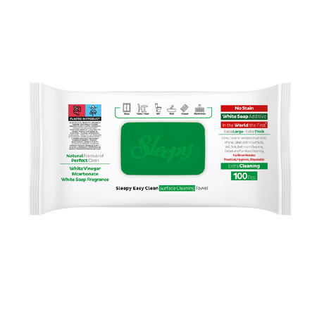 Lavete umede pentru curatare pardoseli Easy Clean White Soap, 50 bucati, Sleepy 627882