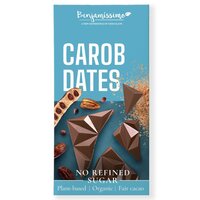 Ciocolata bio cu pudra de carob si curmale, 60 g, Benjamissimo