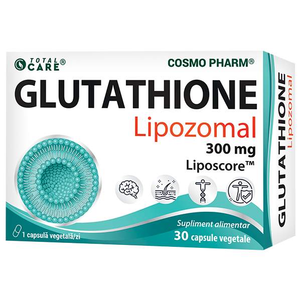 Glutathione Lipozomal, 300 mg, 30 capsule vegetale, Cosmopharm