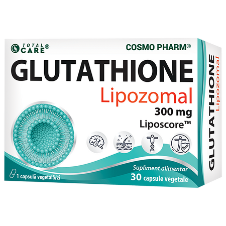 Glutathione Lipozomal, 300 mg, 30 capsule vegetale, Cosmopharm
