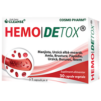 Hemodetox, 30 capsule vegetale, Cosmopharm
