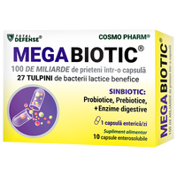 Megabiotic, 10 capsule enterosolubile, Cosmopharm