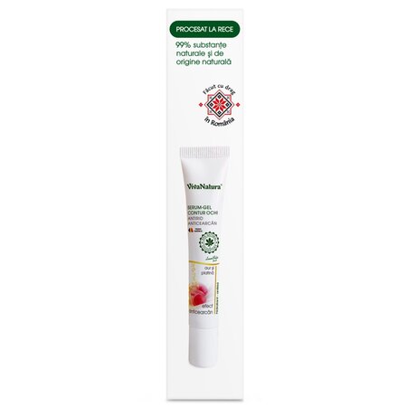 Serum-gel contur ochi antirid si anticearcan, 15 ml, Vivanatura 710130