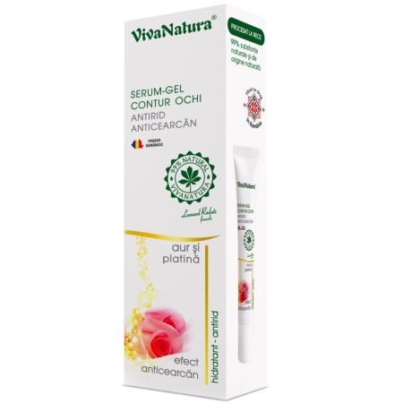 Serum-gel contur ochi antirid si anticearcan, 15 ml, Vivanatura