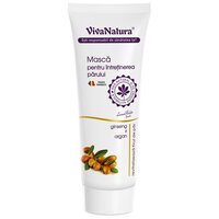Masca de par cu ginseng si argan, 250 g, Vivanatura