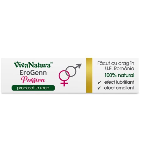 Crema intima cu galbenele si trandafir EroGenn Passion, 20 ml, Vivanatura 709959