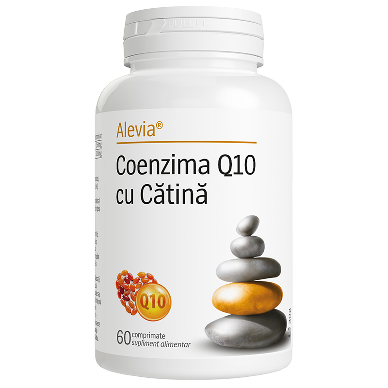 Coenzima Q10 cu catina, 60 comprimate, Alevia