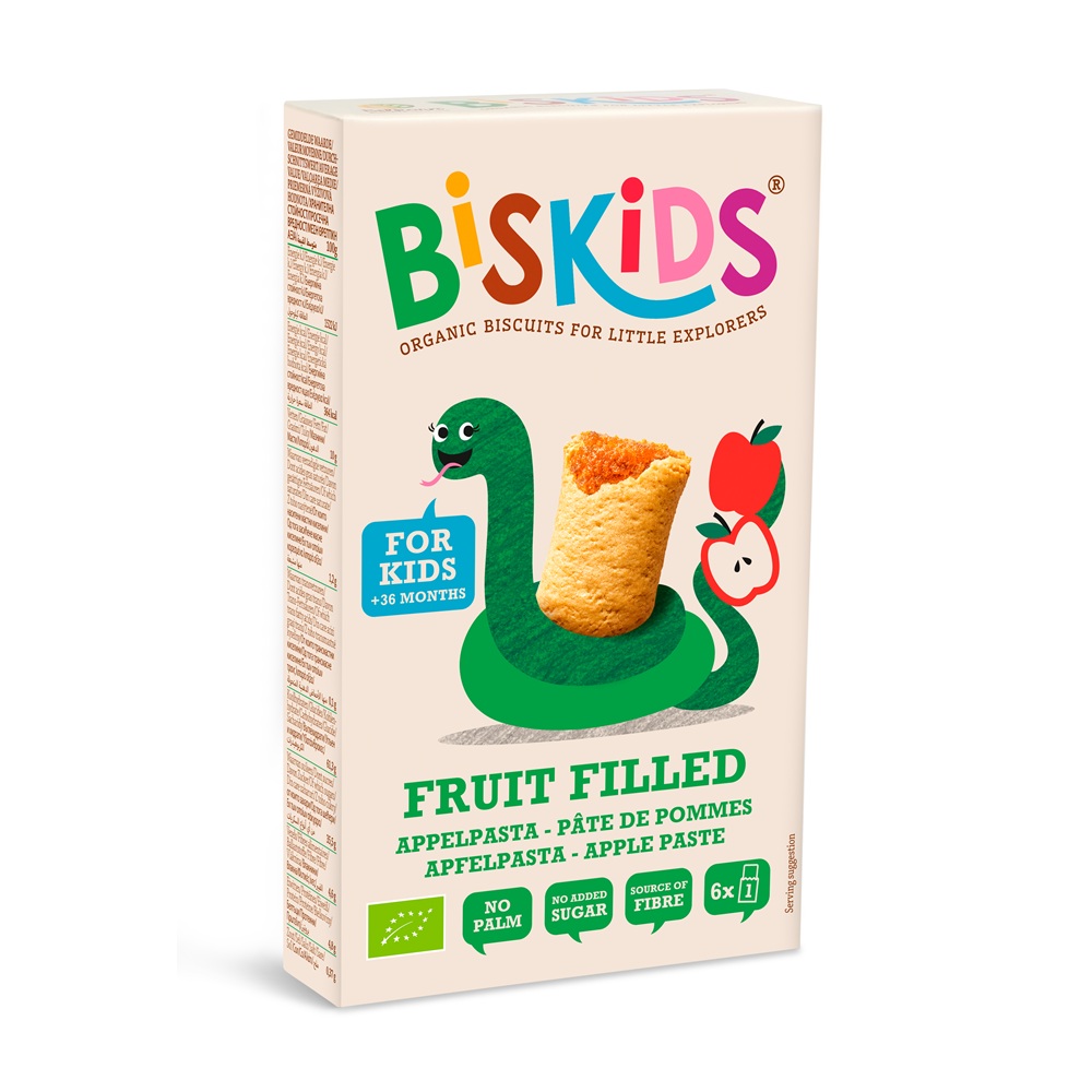 Biscuiti Eco cu mere Biskids, 120 g, Belkorn