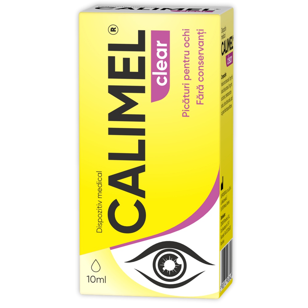 Picaturi pentru ochi Calimel clear, 10 ml, Zdrovit