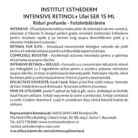 Ser Intensive Retinol+ Oil, 15 ml, Institut Esthederm 682315