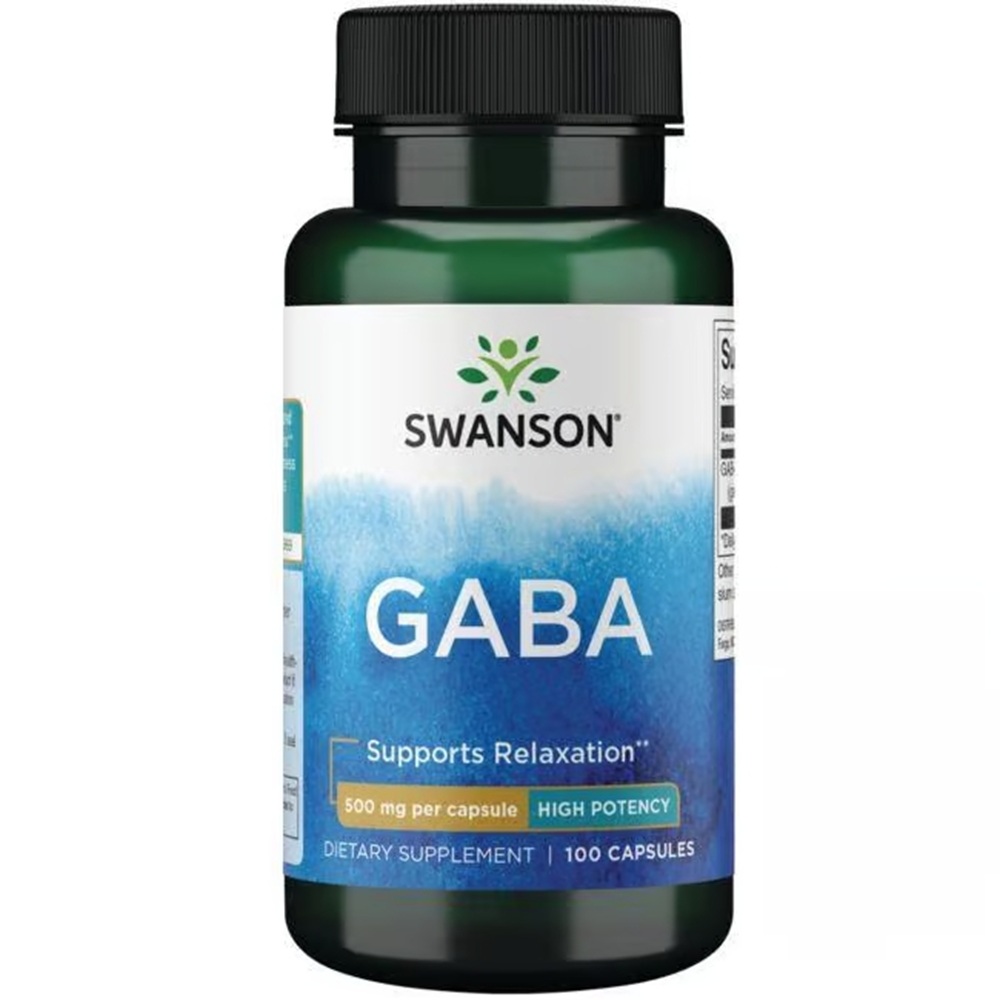 Gaba High Potency, 500 mg, 100 capsule, Swanson