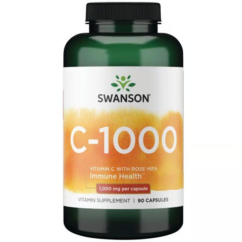 Vitamina C cu macese, 1000 mg, 90 capsule, Swanson