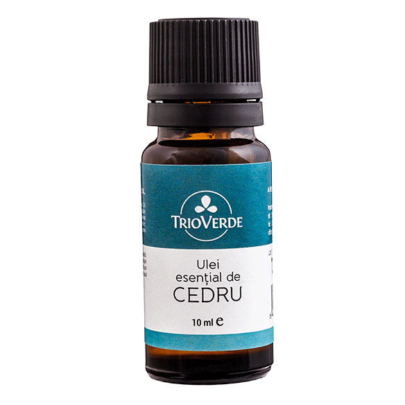 Uleiul esential de cedru, 10 ml, Trio Verde