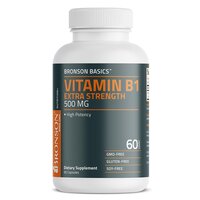 Super Vitamin B1 500 mg, 60 capsule, Bronson Laboratories
