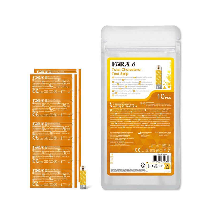Teste FORA 6 gcolesterol total, 10 bucati, Fora : Farmacia Tei online