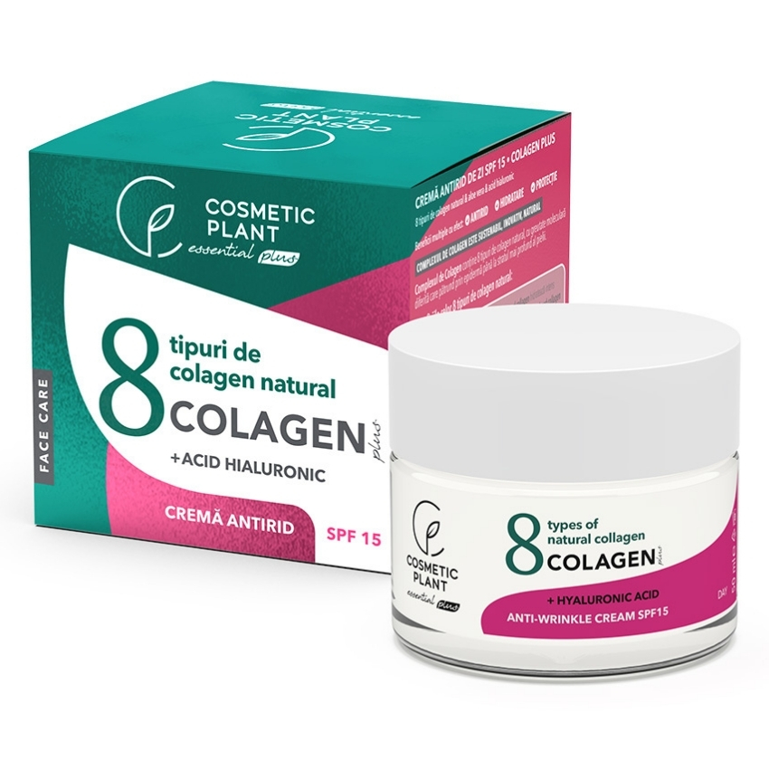 Crema antirid SPF 15 Colagen Plus Essential Plus, 50 ml, Cosmetic Plant