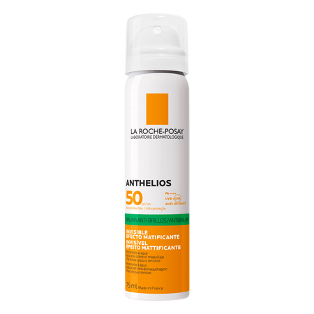 Spray invizibil matifiant  pentru fata cu protectie solara SPF 50 Anthelios, 75 ml, La Roche-Posay 549872
