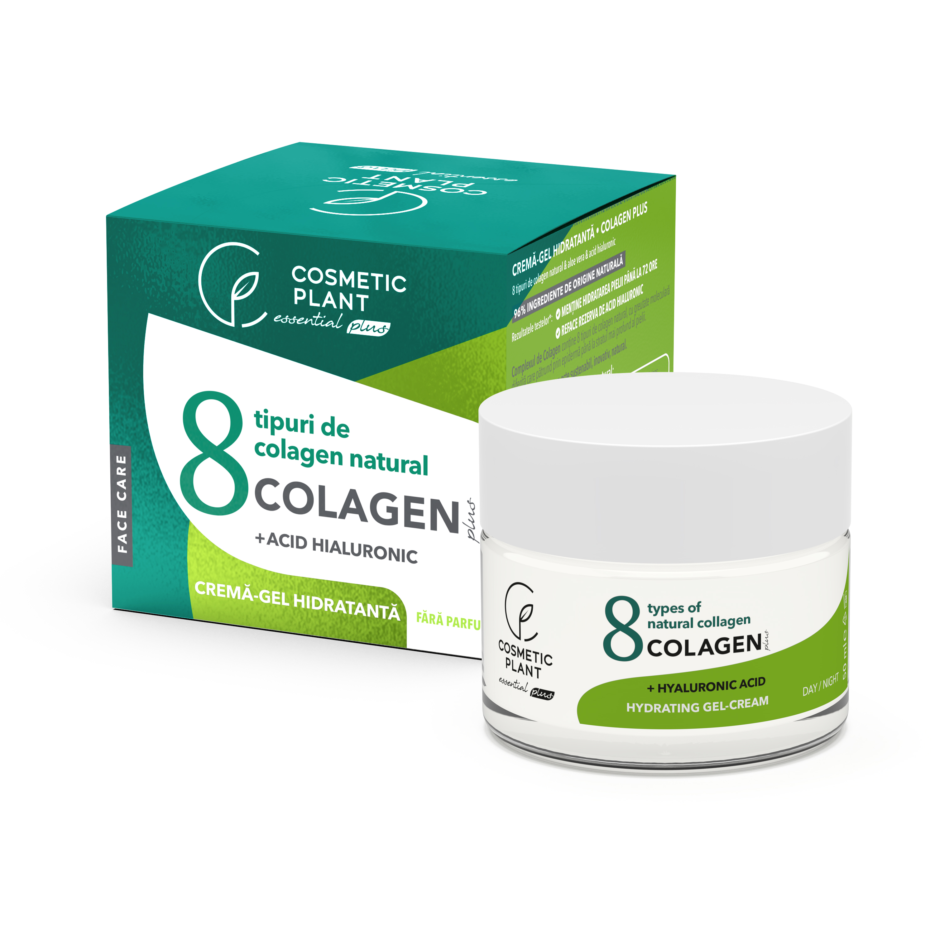 Crema-gel hidratanta Colagen Plus, 50 ml, Cosmetic Plant