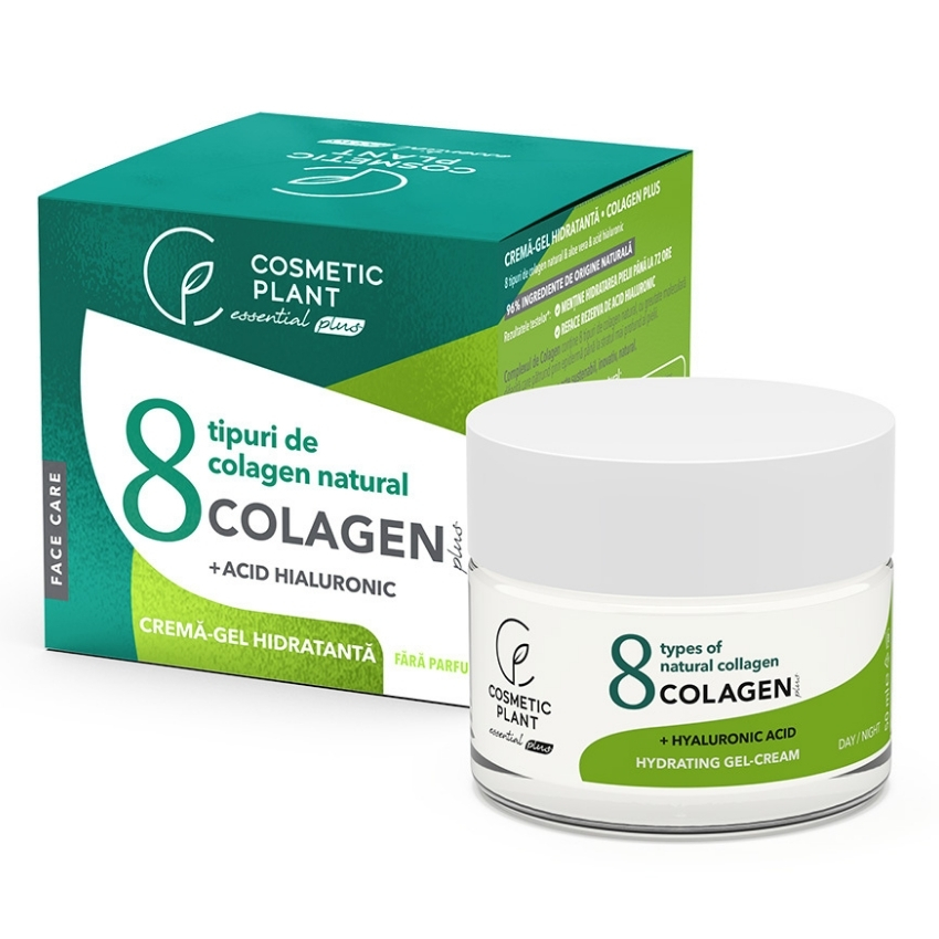 Crema-gel hidratanta Colagen Plus Essential Plus, 50 ml, Cosmetic Plant