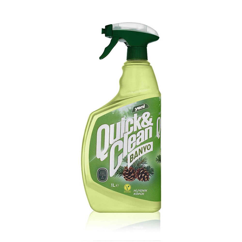 Solutie de curatat multisuprafete pentru baie cu ulei de pin si otet Quick&Clean, 1000 ml, Eyup Sabri Tuncer