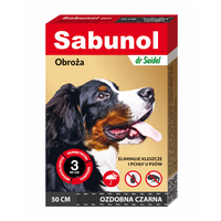 Zgarda antiparazitara rosie pentru caini 11-25 kg Dog Gpi, 50 cm, 1 bucata, Sabunol