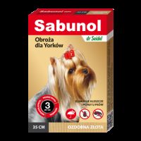 Zgarda antiparazitara aurie pentru caini 2-10 kg Dog Gpi, 35 cm, 1 bucata, Sabunol