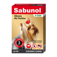Zgarda antiparazitara neagra pentru caini 2-10 kg Dog Gpi, 35 cm, 1 bucata, Sabunol