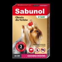 Zgarda antiparazitara roz pentru caini 2-10 kg Dog Gpi, 35 cm, Sabunol