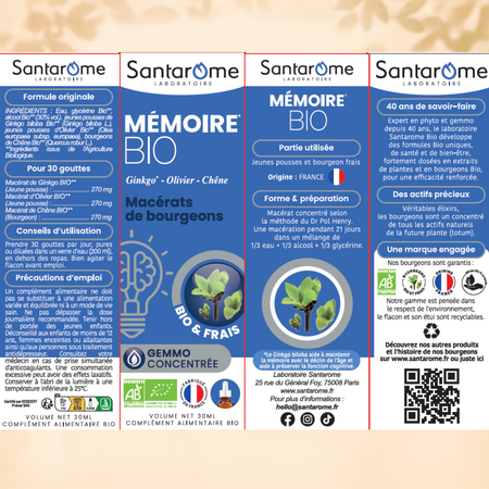 Memorie Complex Bio, 30 ml, Santarome 745854