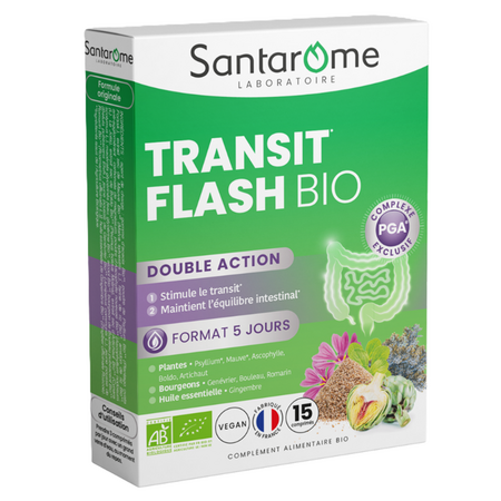 Tranzit Flash Bio, 15 comprimate, Santarome