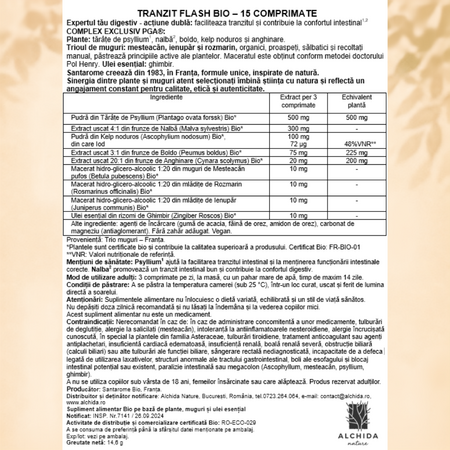 Tranzit Flash, 15 comprimate, Santarome 749387